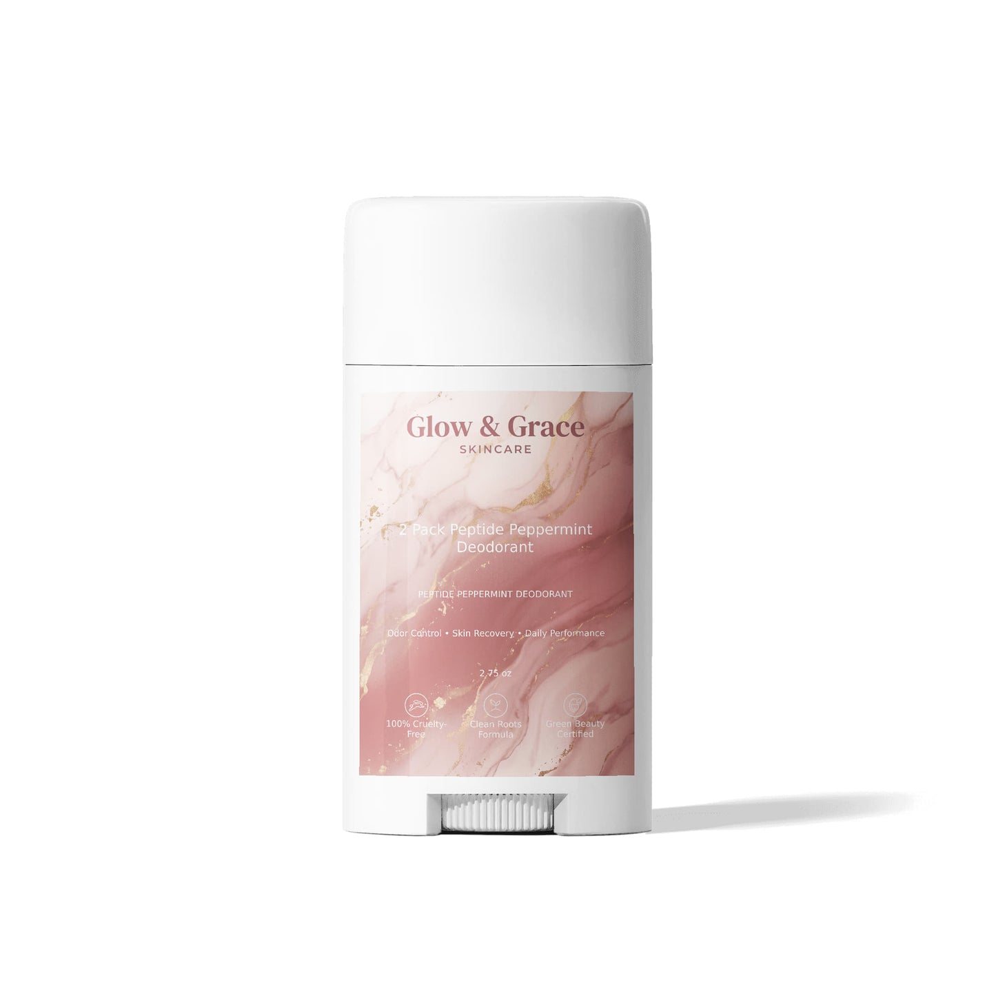 2 Pack Peptide Peppermint Deodorant